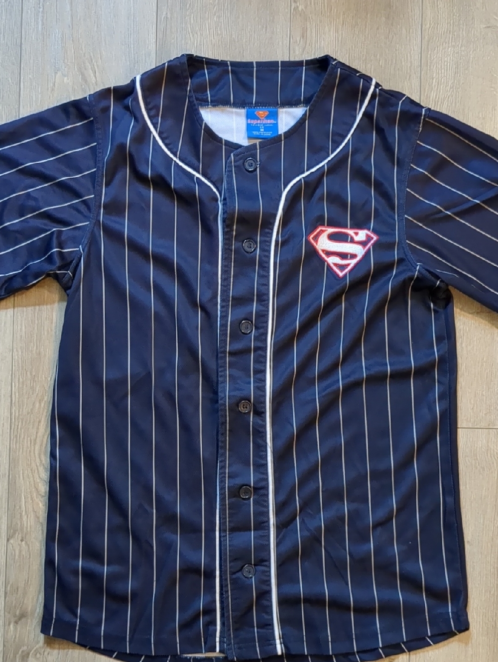 MENS SUPERMAN BASEBALL JERSEY - SIZE M